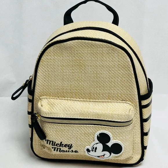 Disney | Bags | Disney Mickey Mouse Cream And Black Backpack  display picture 1